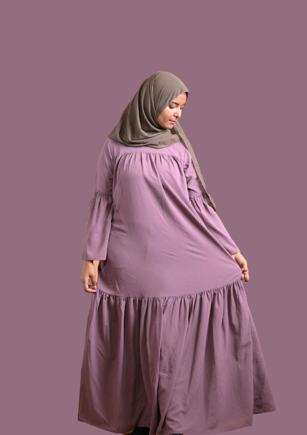 Light Purple Color Abaya