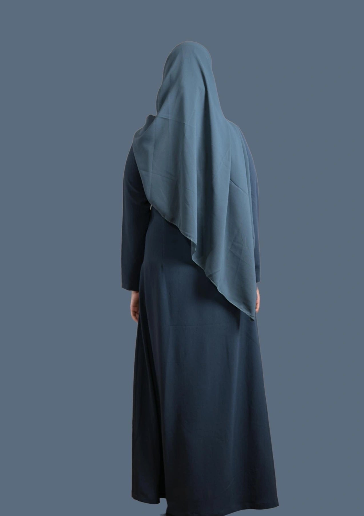 baraqah female blue color modest fashion abaya for women 
