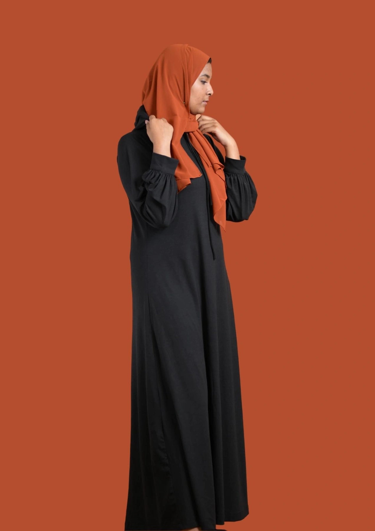 baraqah female modest fashion black abaya for girls 
