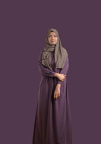 baraqah female purple color modest fashion abaya for girls 