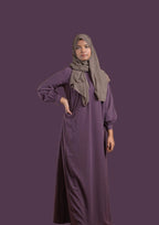 baraqah female purple color modest fashion abaya for girls 