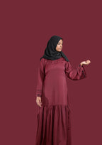 Maroon Color Abaya