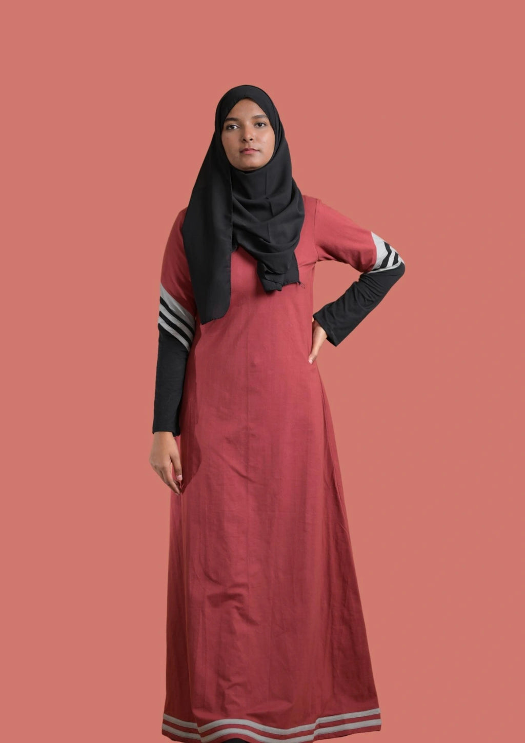 Rust Color Sportswear Abaya