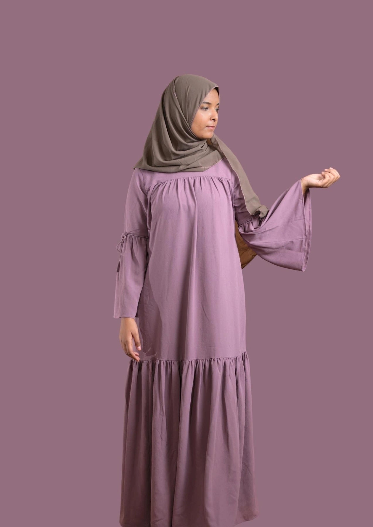 Light Purple Color Abaya