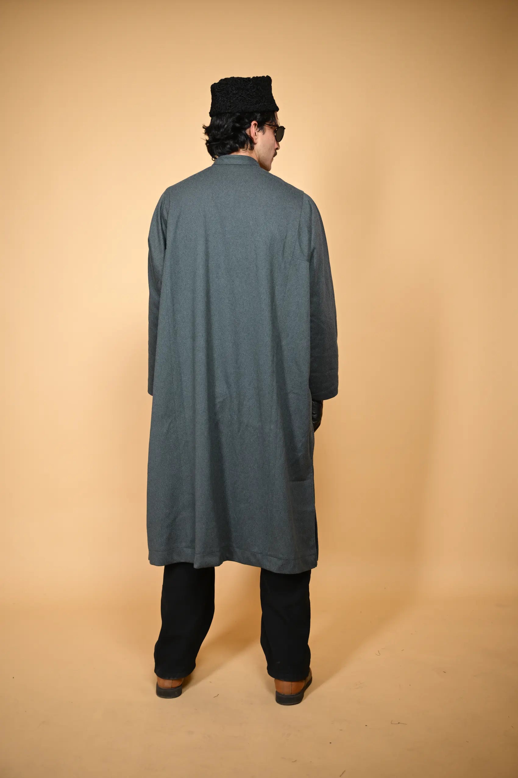 baraqah aquamarine lined men pheran 