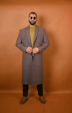 baraqah ash grey winter overcoat for men