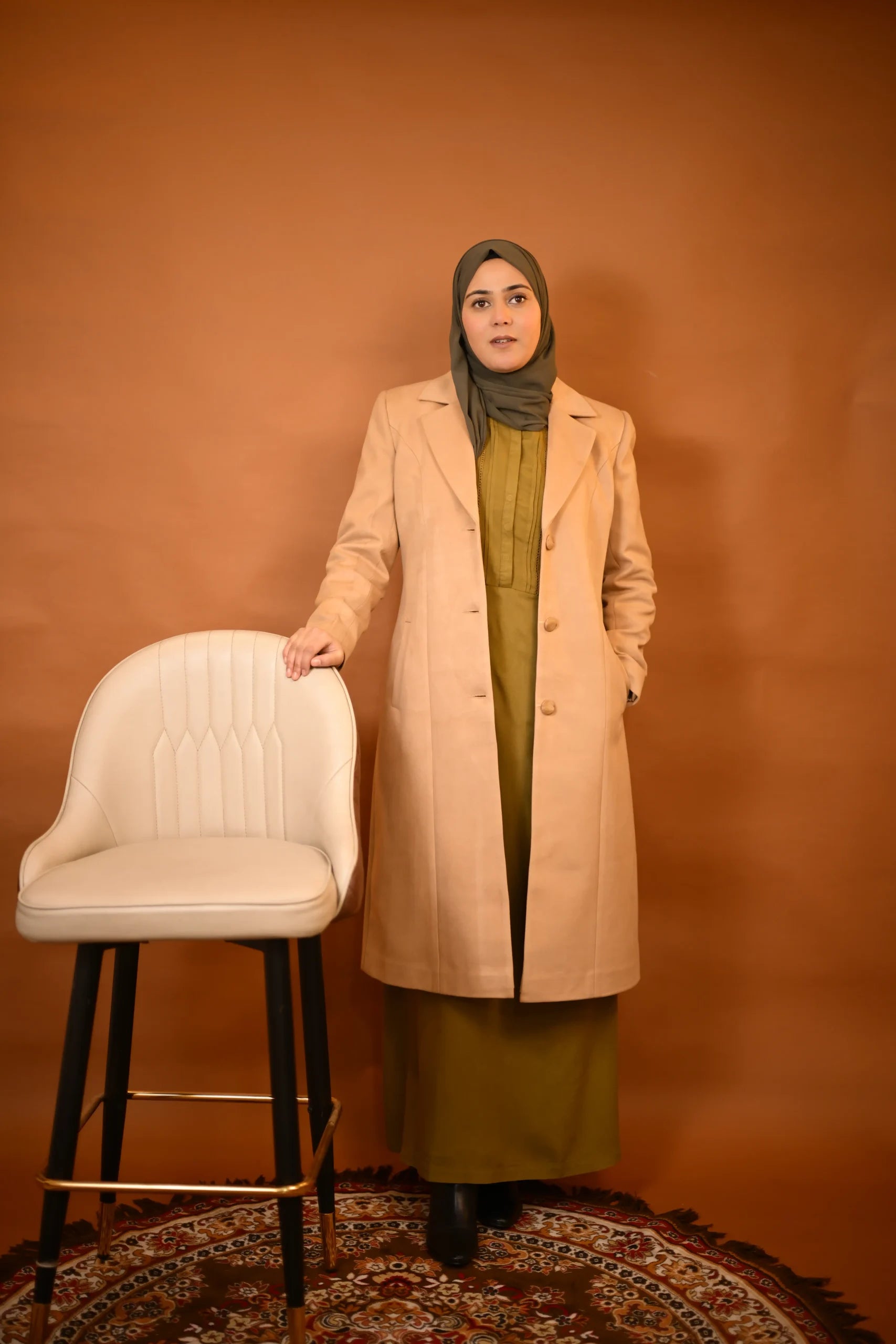 Bisque Beige Overcoat