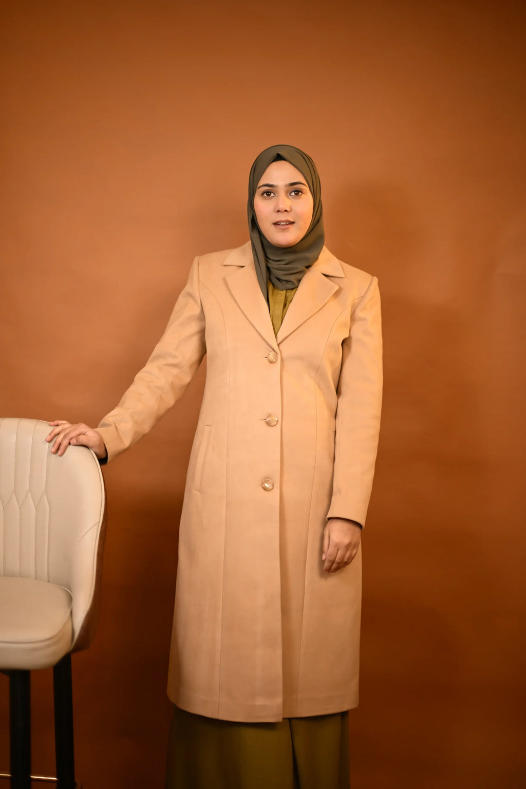Bisque Beige Overcoat