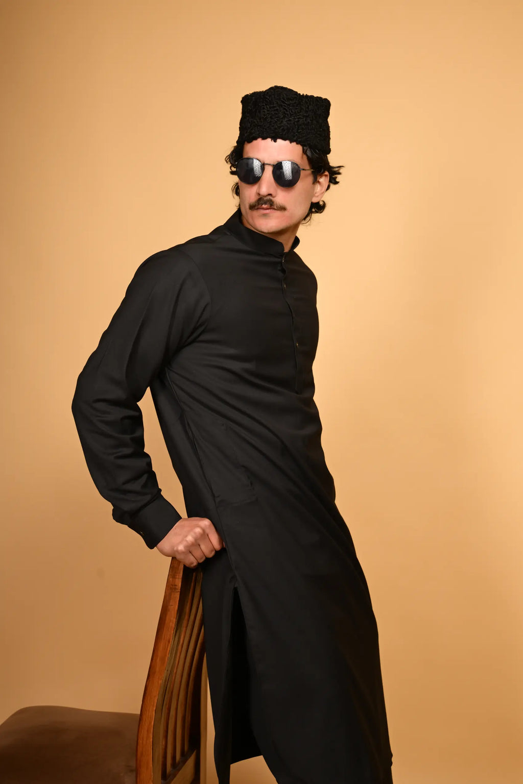 Tamtadu Black Kameez Shalwar