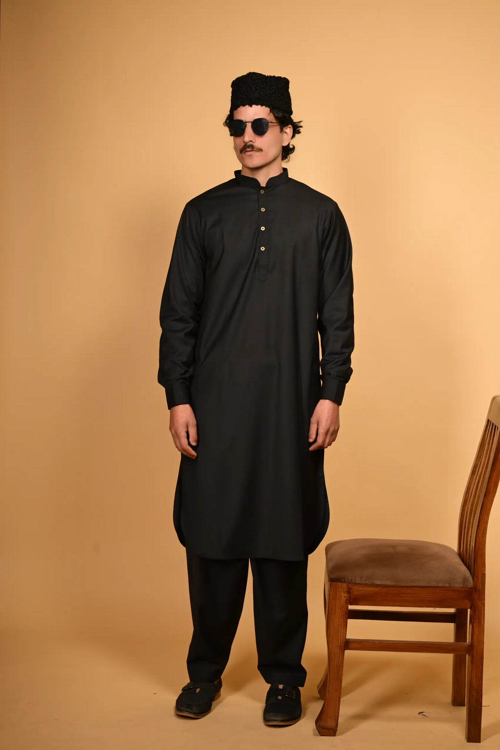 Tamtadu Black Kameez Shalwar