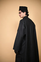 baraqah black tweed men pheran 