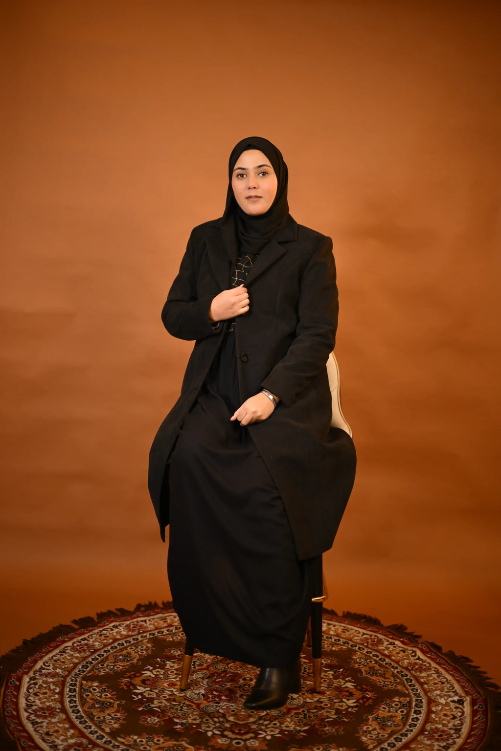 Charcoal Black Overcoat