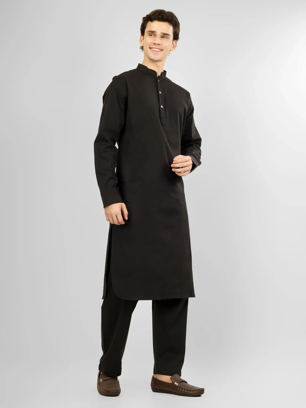 Elara Black Lycra Cotton Kameez Shalwar