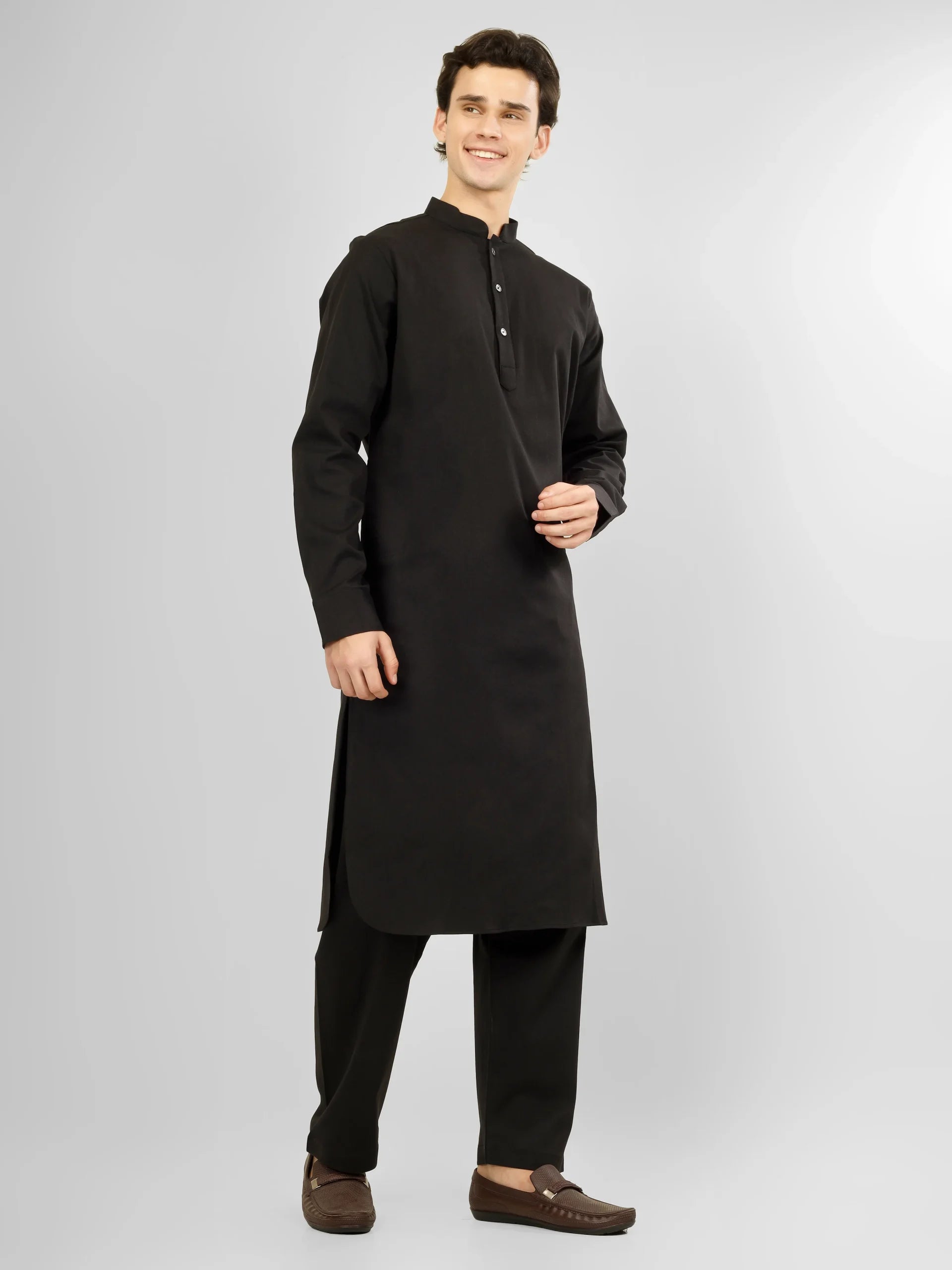Elara Black Lycra Cotton Kameez Shalwar