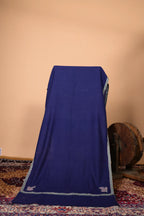 baraqah pure pashmina blue color shawl for female