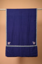 baraqah pure pashmina blue color shawl for female