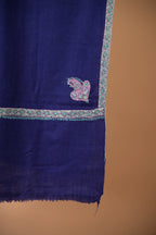 baraqah pure pashmina blue color shawl for female