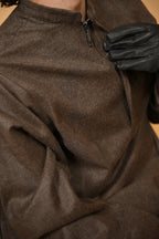 baraqah brown lined pheran for men 