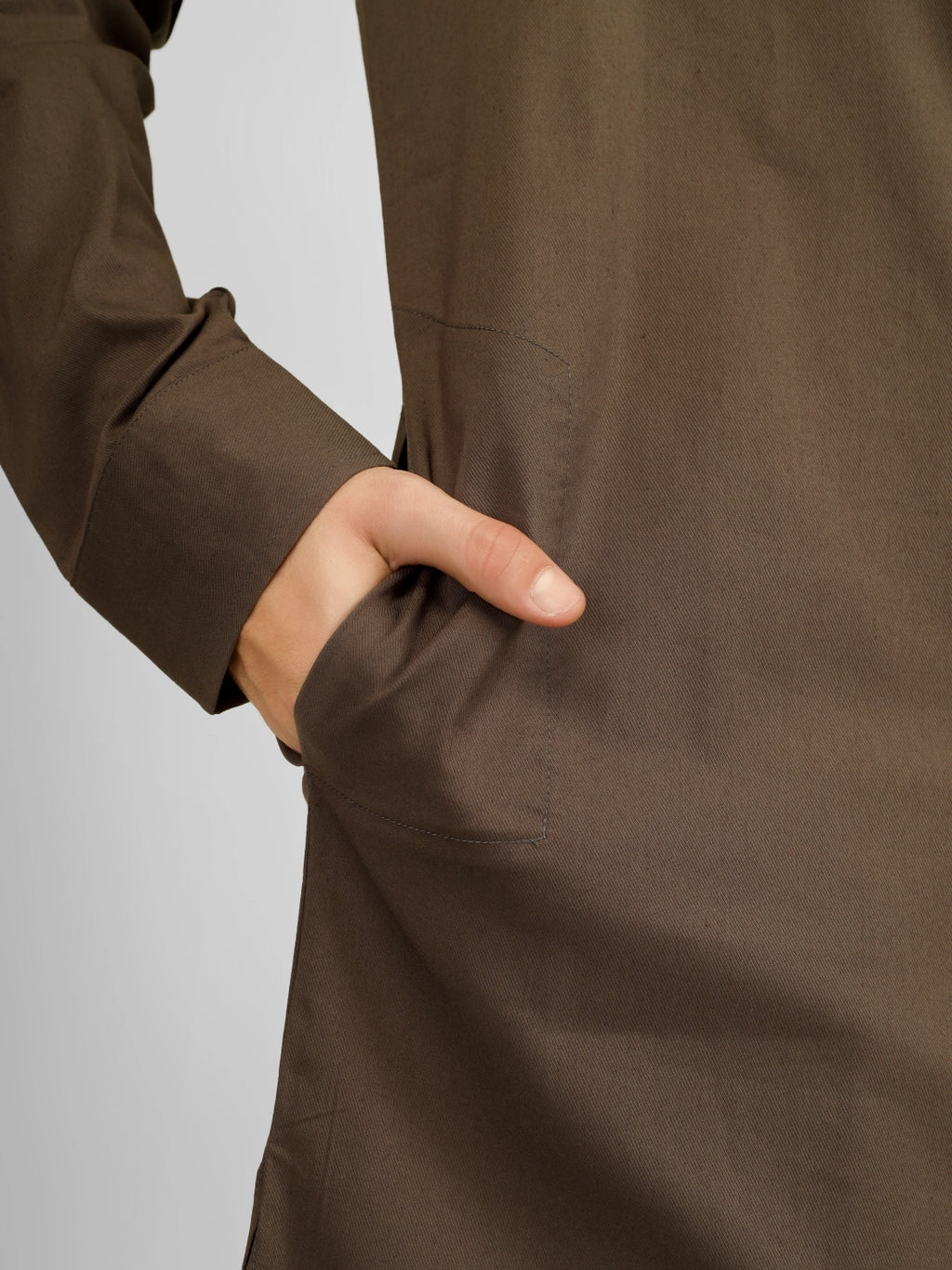 إيلارا بني ليكرا قطن قميص سلوار