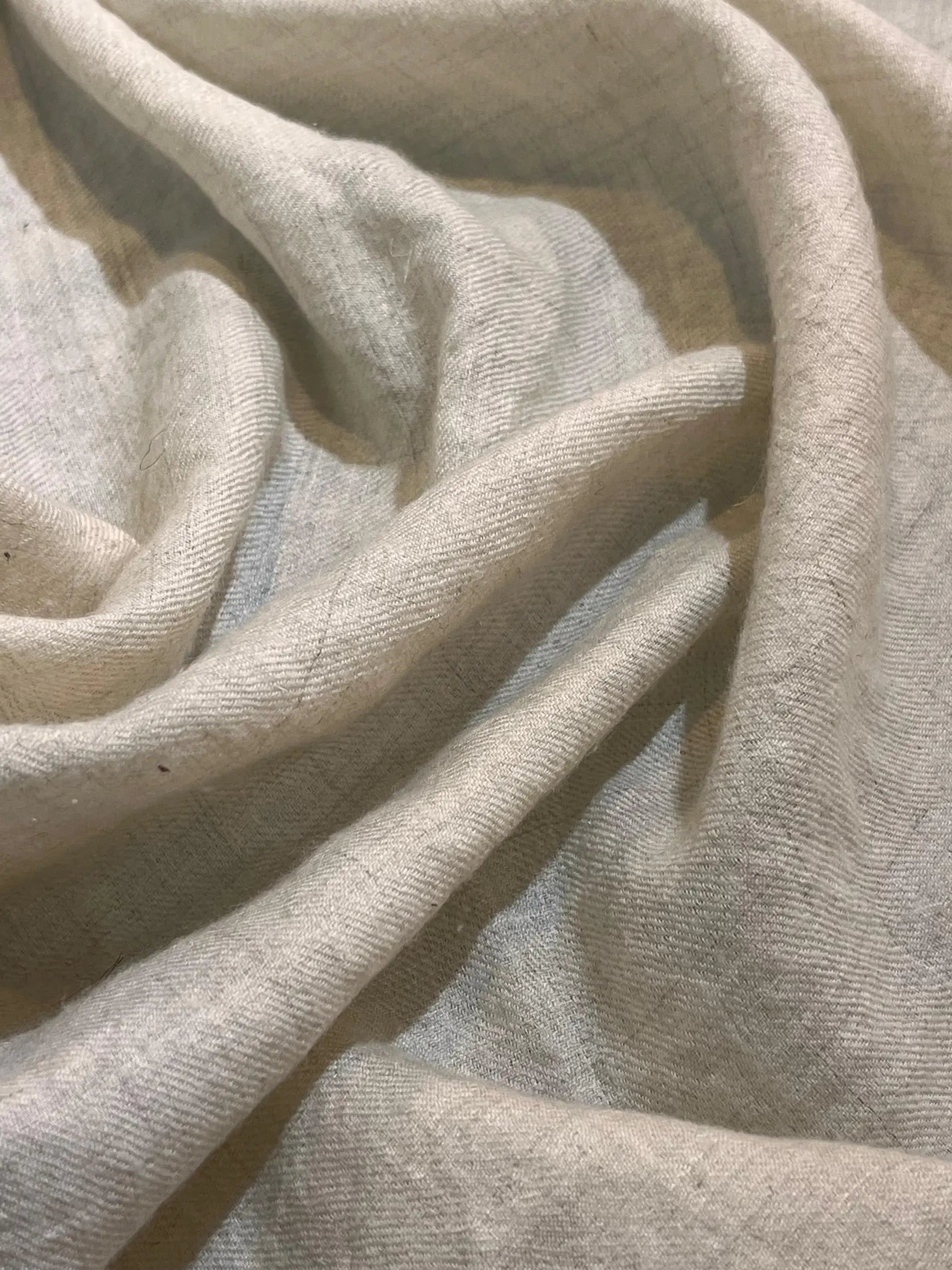 Natural White Handwoven Cashmere – 60 GSM
