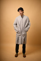 فيران رمادي كريمي بنقشة متعرجة