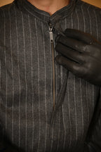 baraqah dark grey winter kashmiri traditional pheran for men 