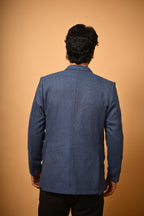 Deep Navy Blue Woollen Blazer