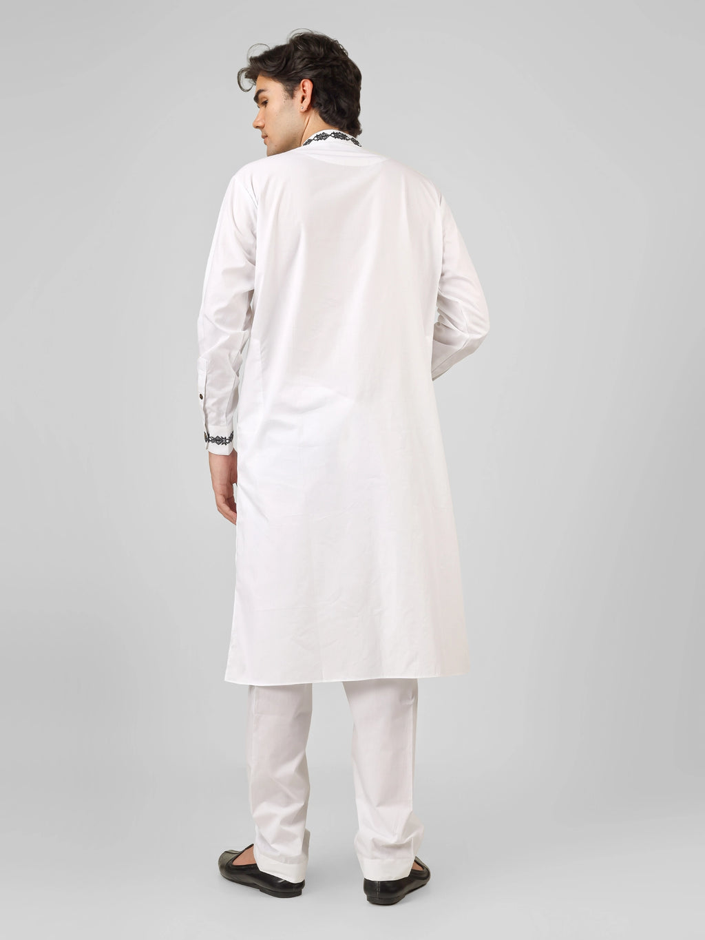 Embroidered White Kurta Pajama