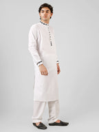 Embroidered White Kurta Pajama