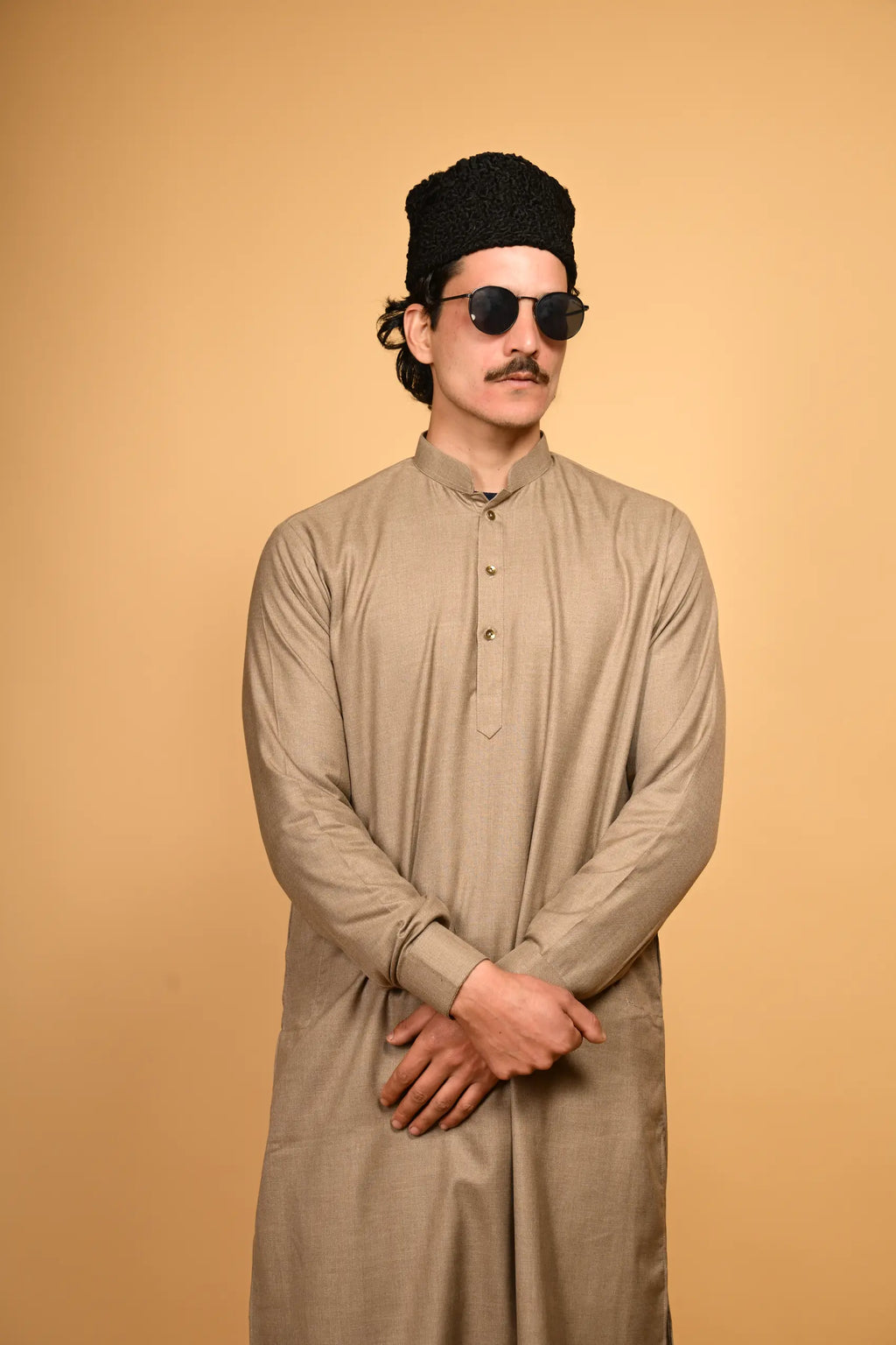 Suf Jakan Fawn Kameez Shalwar