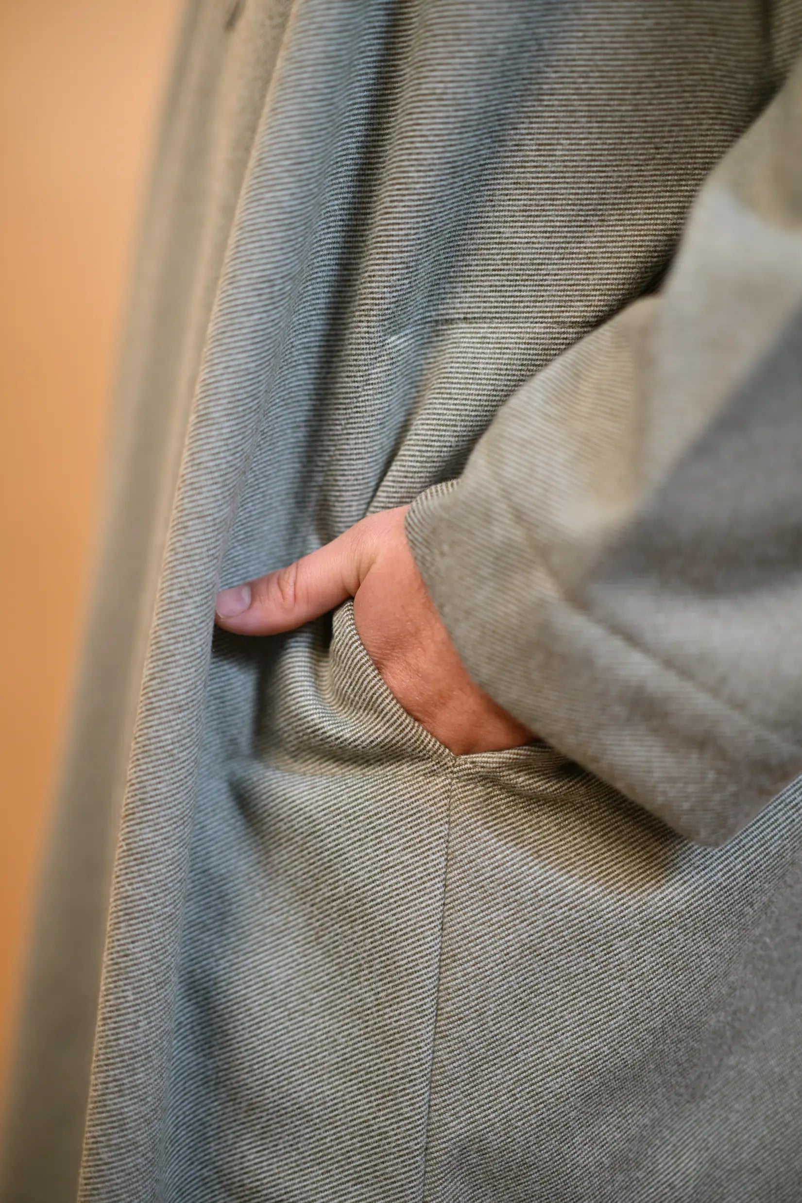 Green Herringbone Kashmiri Pheran