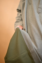 Green Herringbone Kashmiri Pheran