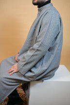 Grey Lined Kashmiri Pheran