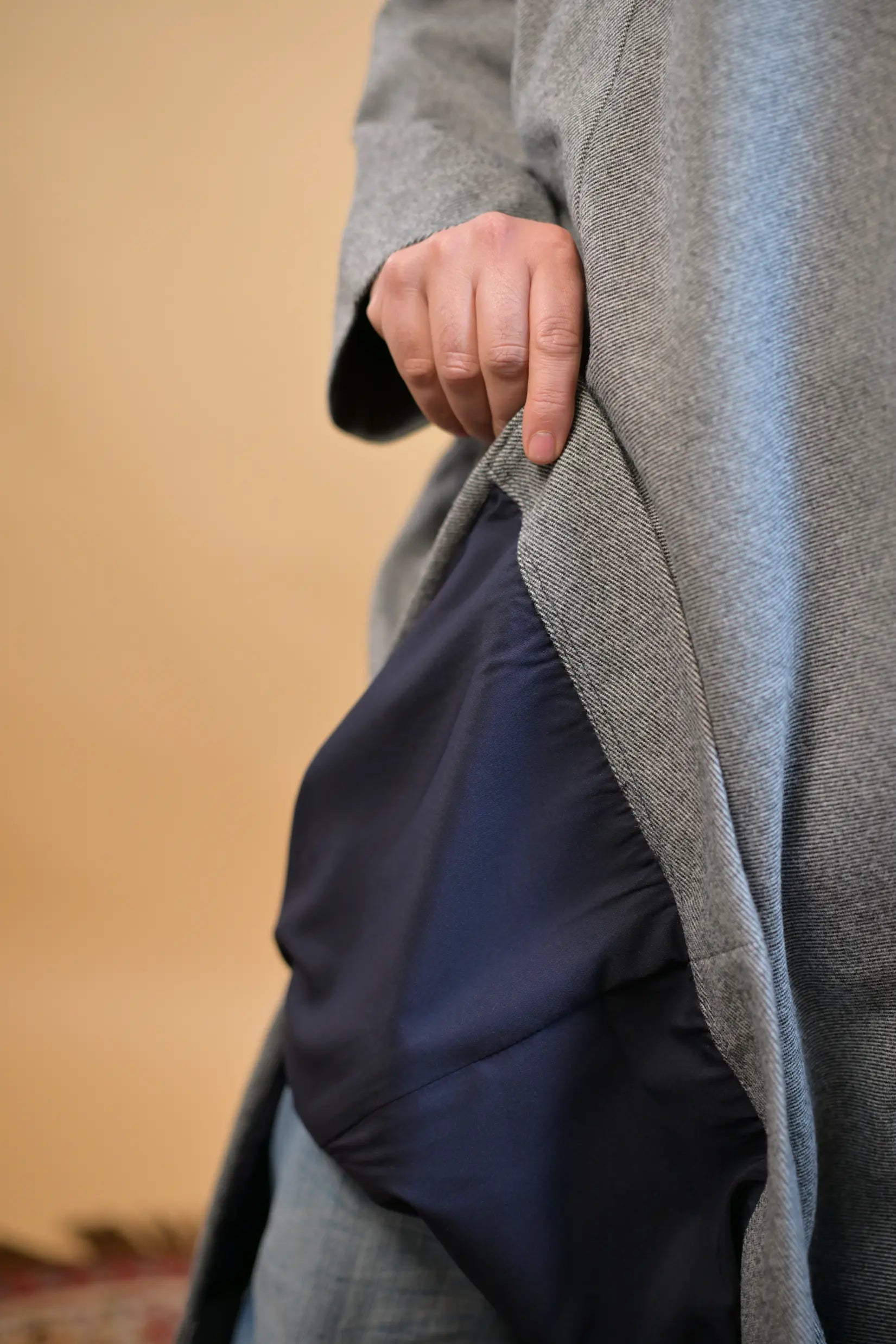 Grey Lined Kashmiri Pheran