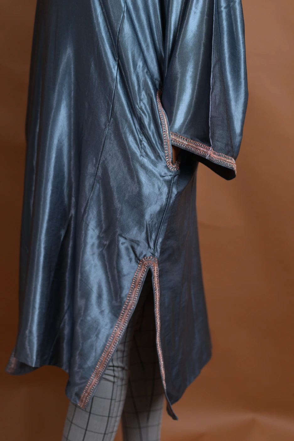 Grey Kashmiri Pheran For Females