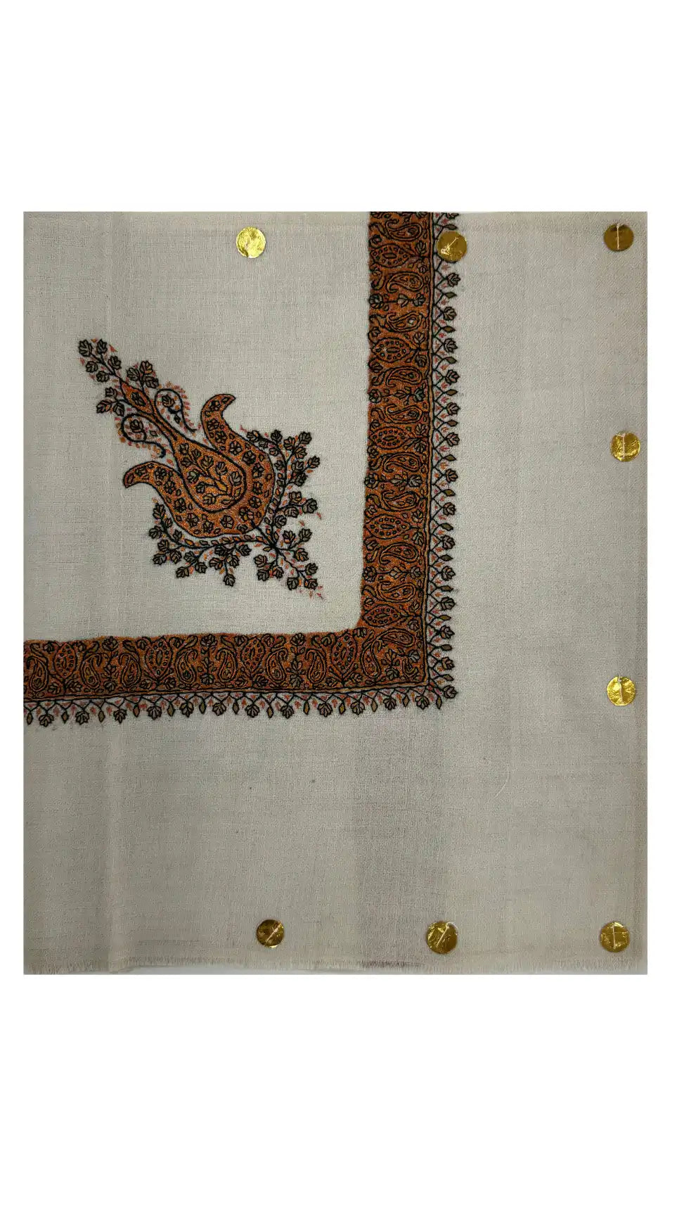 Cashmere Pashmina Hand Embroidered Rumal