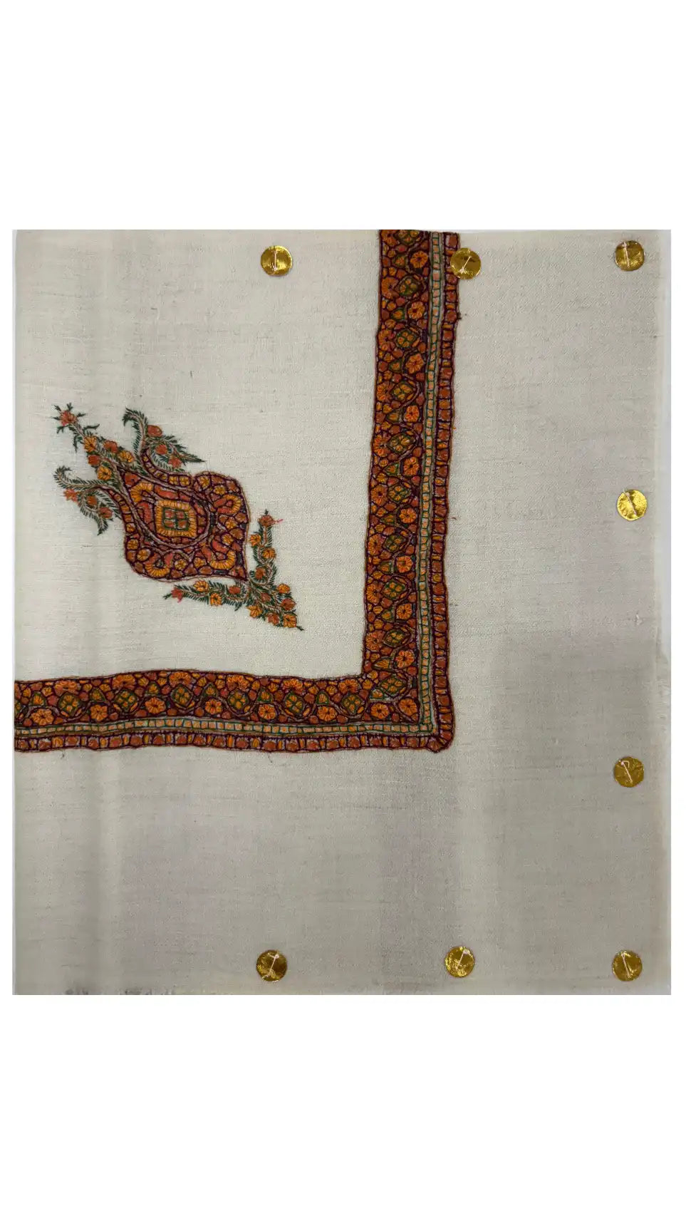 Cashmere Pashmina Hand Embroidered Rumal