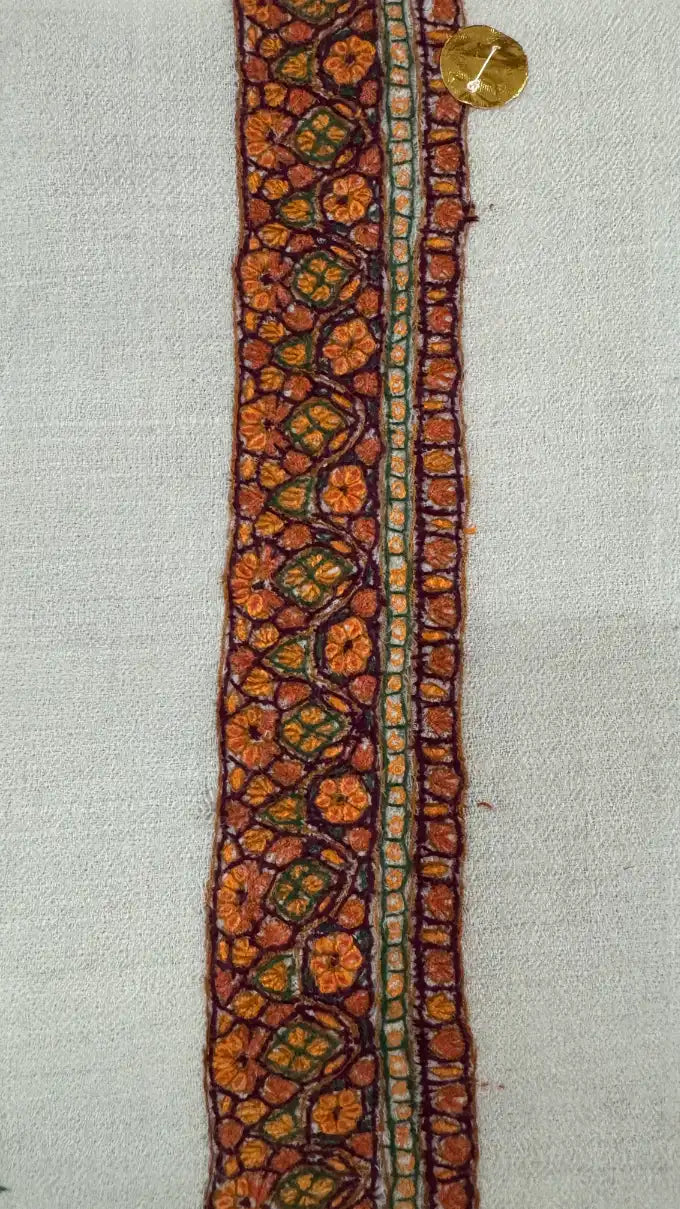Cashmere Pashmina Hand Embroidered Rumal