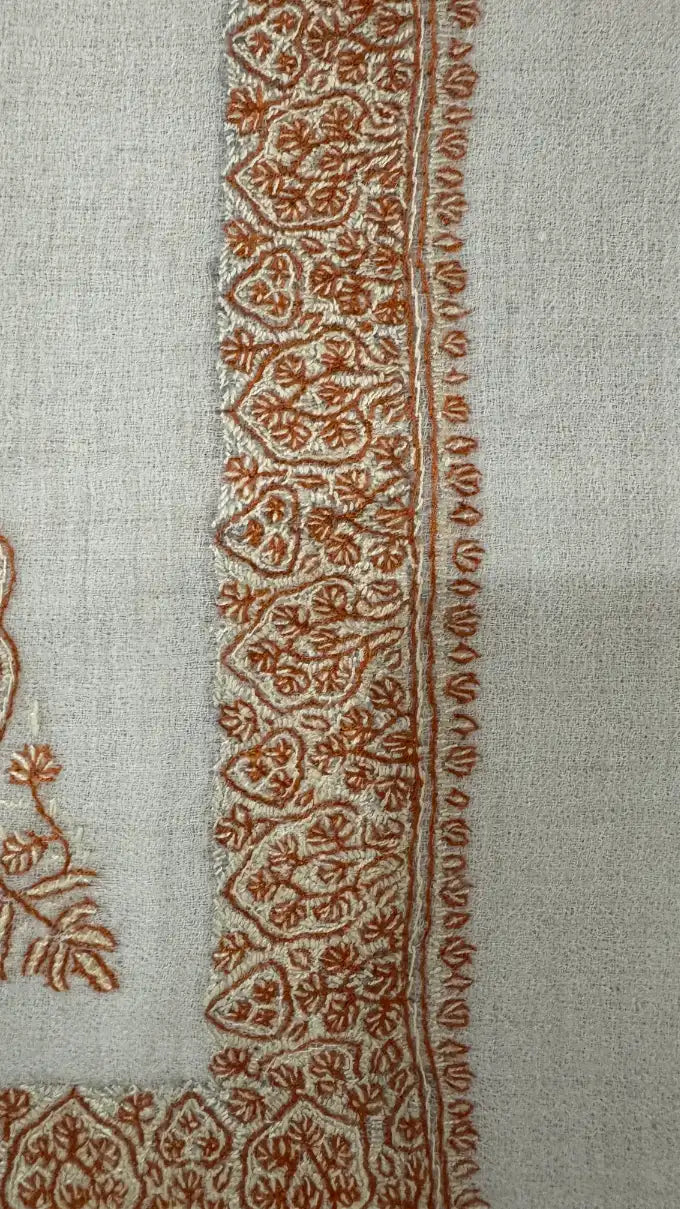 Cashmere Pashmina Hand Embroidered Rumal