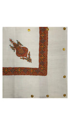 Cashmere Pashmina Hand Embroidered Rumal
