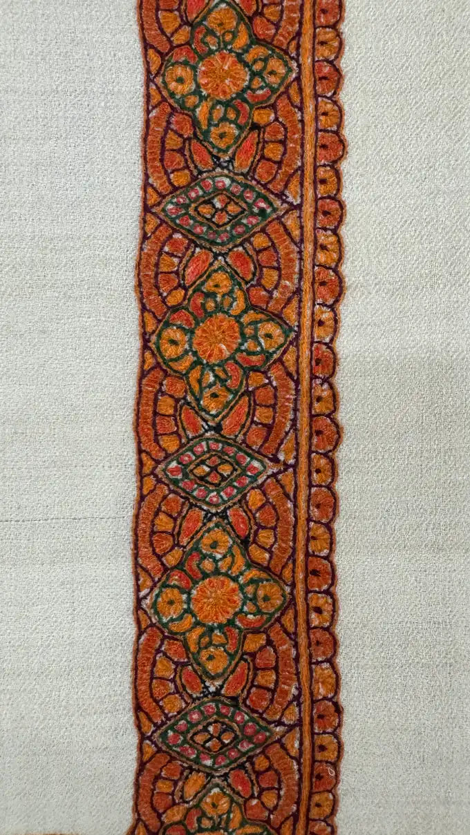 Cashmere Pashmina Hand Embroidered Rumal