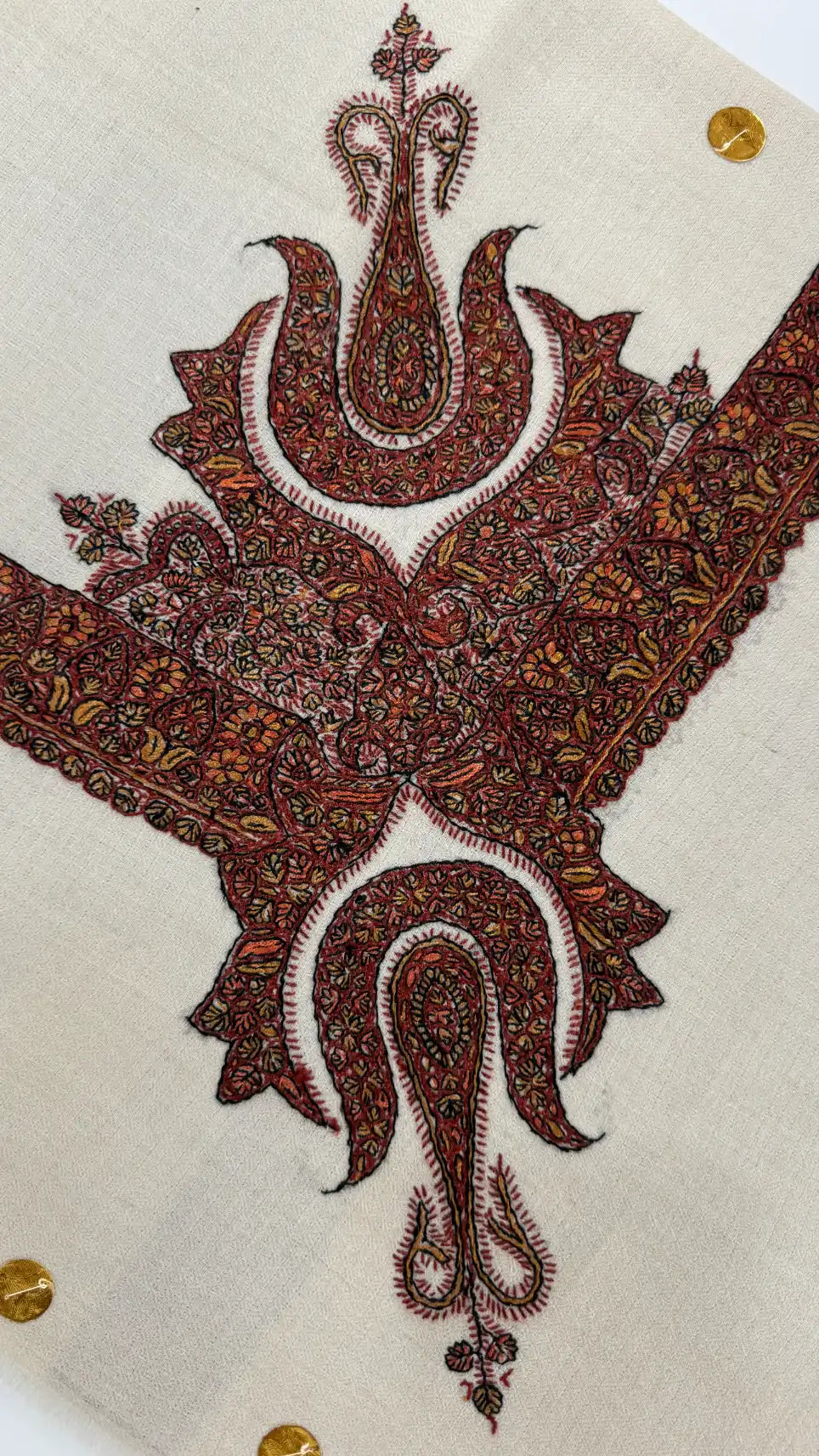 Cashmere Pashmina Hand Embroidered Rumal