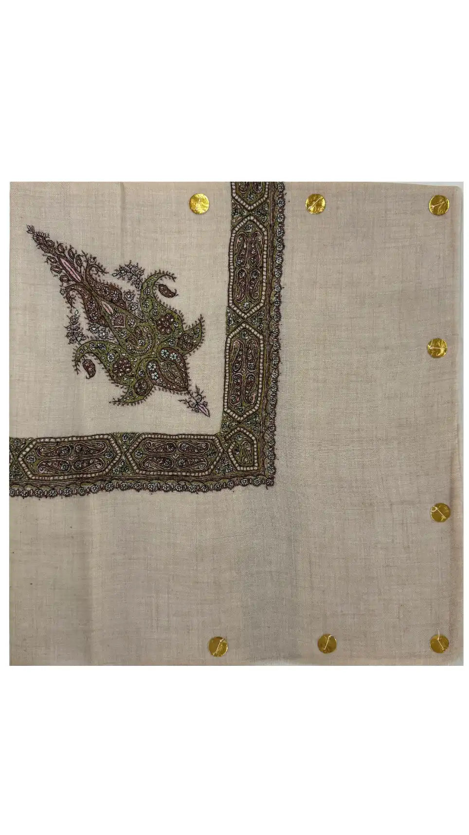 Cashmere Pashmina Hand Embroidered Rumal