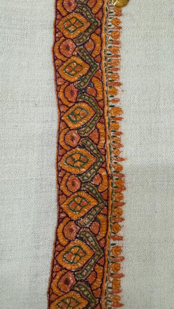 Cashmere Pashmina Hand Embroidered Rumal
