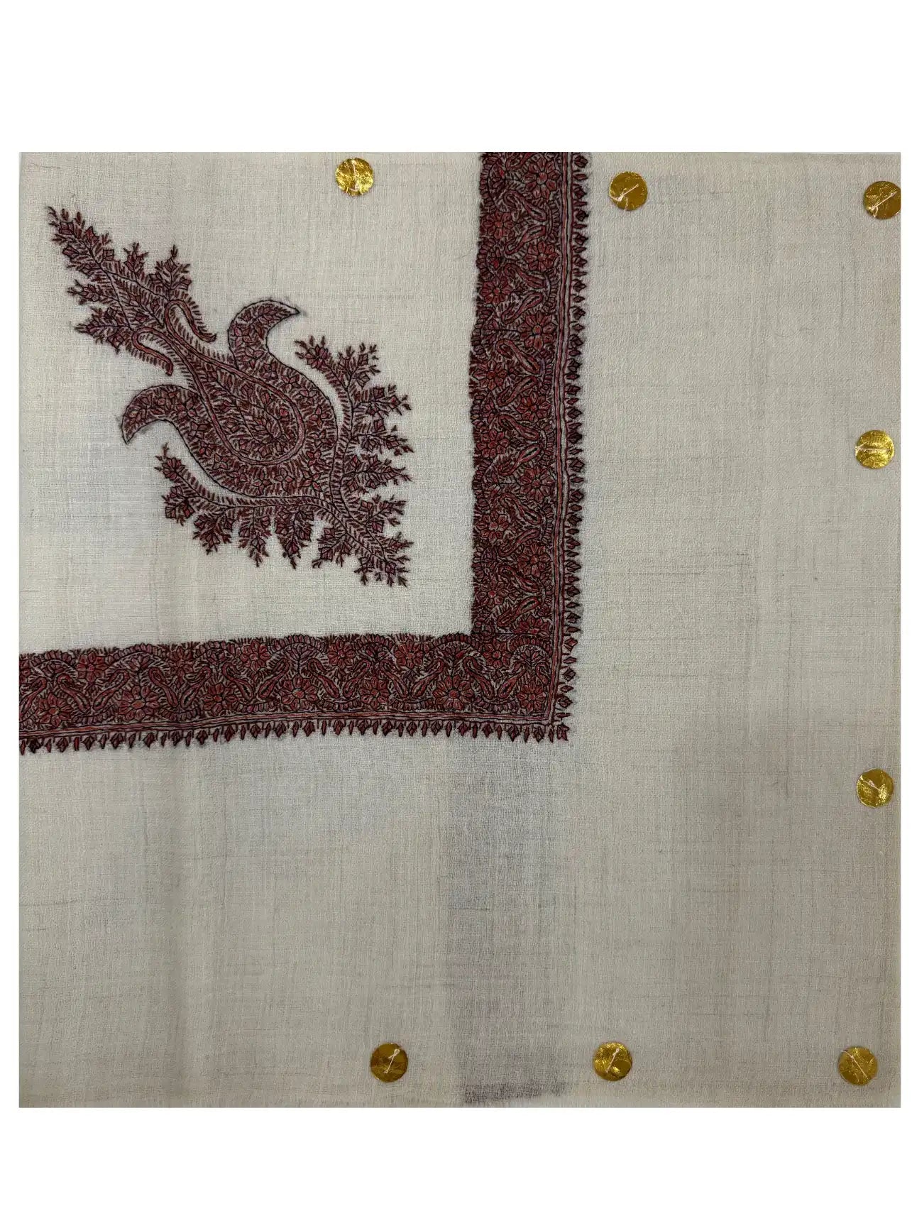 Cashmere Pashmina Hand Embroidered Rumal