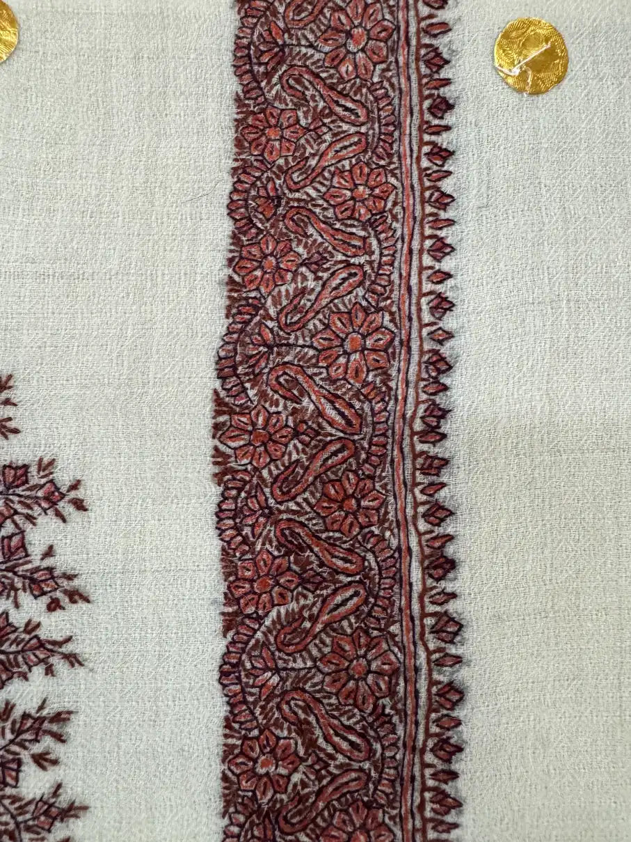 Cashmere Pashmina Hand Embroidered Rumal