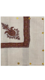 Cashmere Pashmina Hand Embroidered Rumal