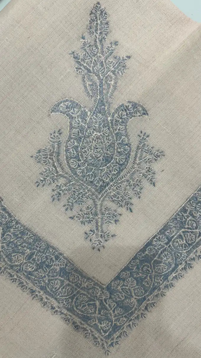 Cashmere Pashmina Hand Embroidered Rumal