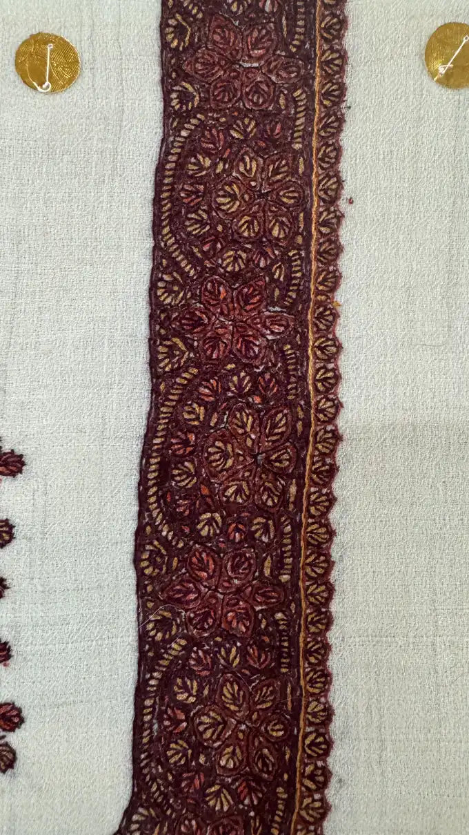 Cashmere Pashmina Hand Embroidered Rumal