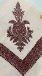 Cashmere Pashmina Hand Embroidered Rumal